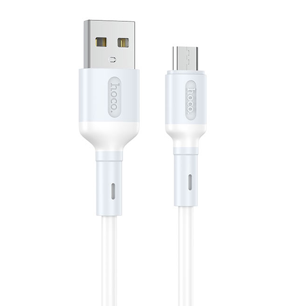 Кабель USB - микро USB HOCO X65 Prime, 1.0м, 2.4A, цвет: белый :: Аксессуары :: Аксессуары для мобильных :: Кабели :: Кабели USB - micro USB