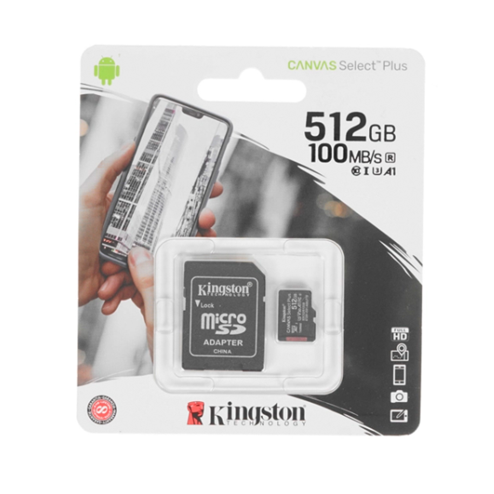 Карта памяти kingston canvas select plus microsdxc 128gb