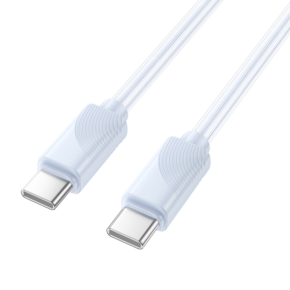 Кабель Type-C - Type-C HOCO X114 Energy, 1.0м, 3,0А, 60Вт, цвет: синий ...